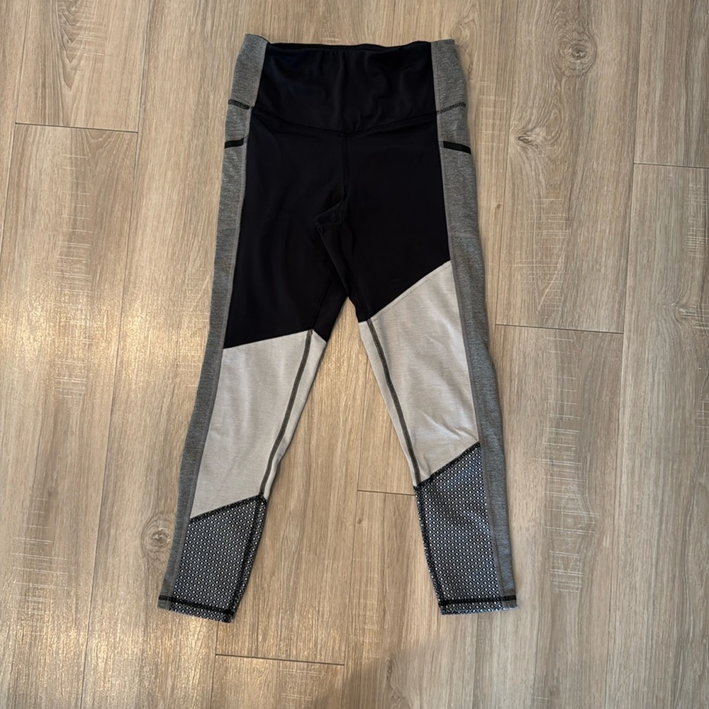 Champion C9 Duo Dry Women's Ebony/Gray Training High-Rise 7/8 Cropped Legging